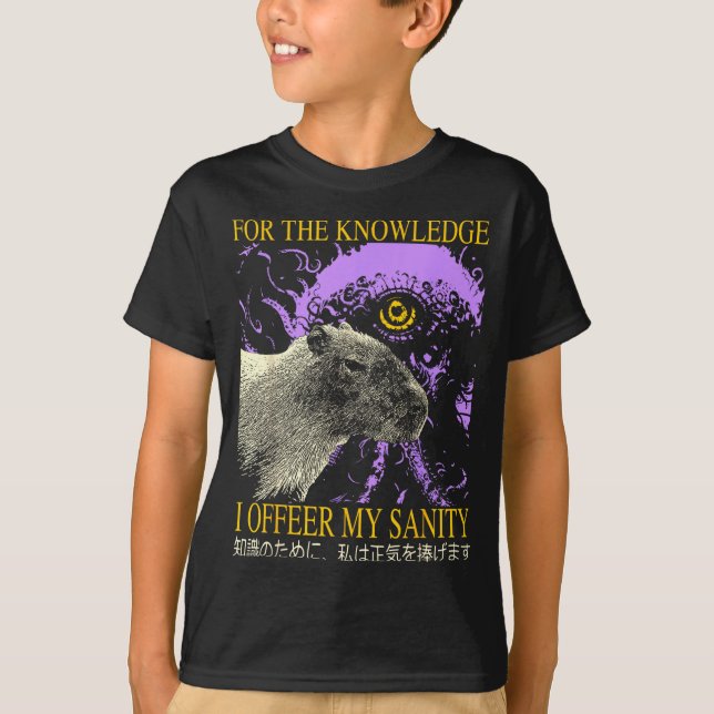 Camiseta Retro For The Knowledge I Offer My Sanity Japanese (Anverso)