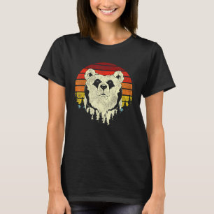 Camiseta Retro Forest Animal Brown Bear Wildlife Outdoor Na