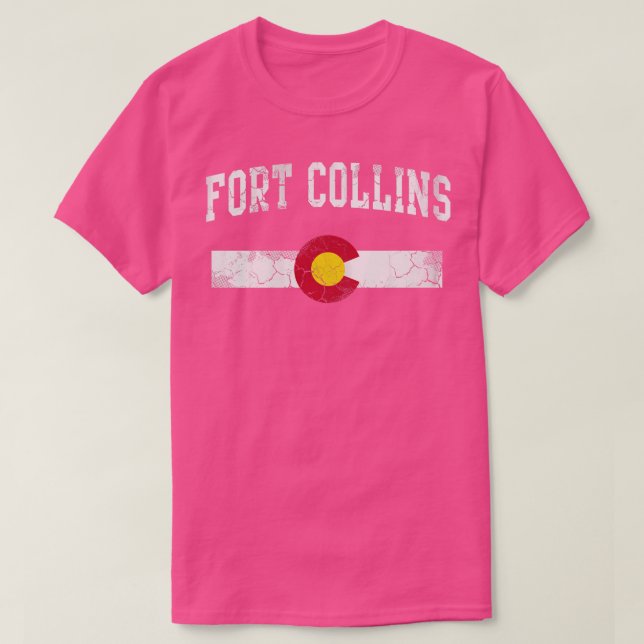 Camiseta Retro Fort Collins Colorado Home Love Family (Diseño del anverso)