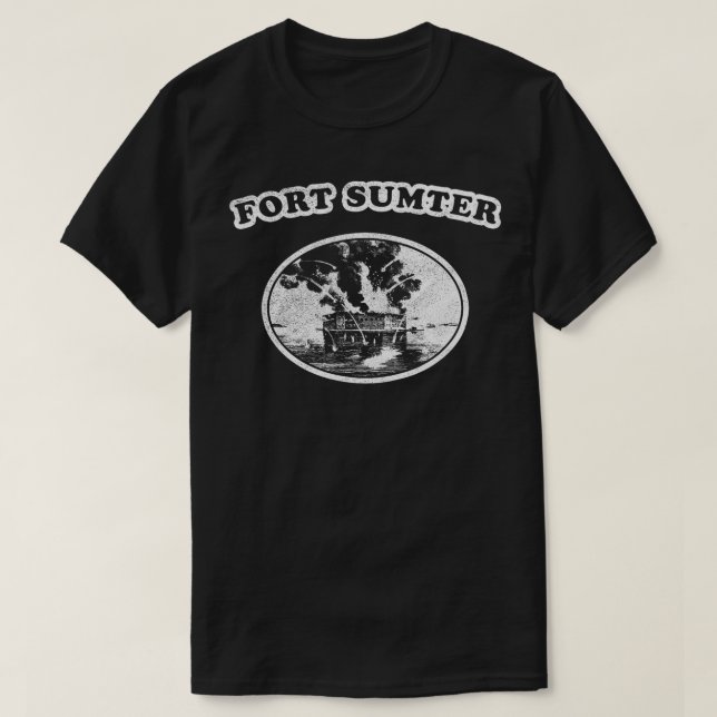 Camiseta Retro Fort Sumter (Diseño del anverso)
