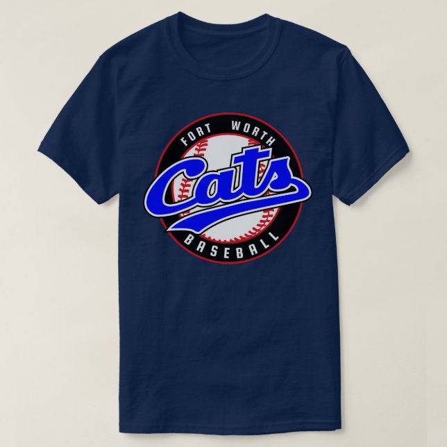 Camiseta Retro Fort Worth Gats Baseball TShirt 1 (Diseño del anverso)
