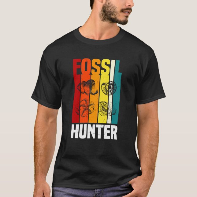 Camiseta Retro Fossil Hunter Apparel Fossil Hunting (Anverso)