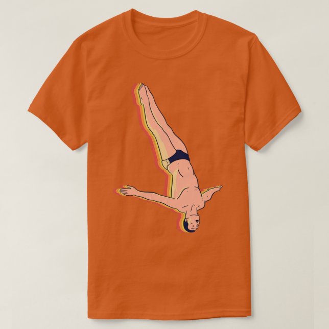 Camiseta Retro Free Dive (Diseño del anverso)