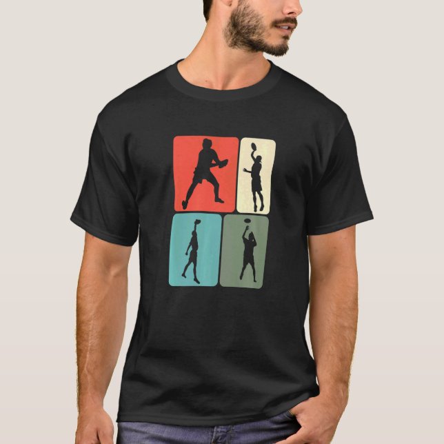 Camiseta Retro Frisbee Ultimate Frisbee Player Disc (Anverso)