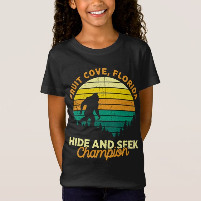 Camiseta Retro Fruit Cove, Florida Big foot Souvenir (Anverso)