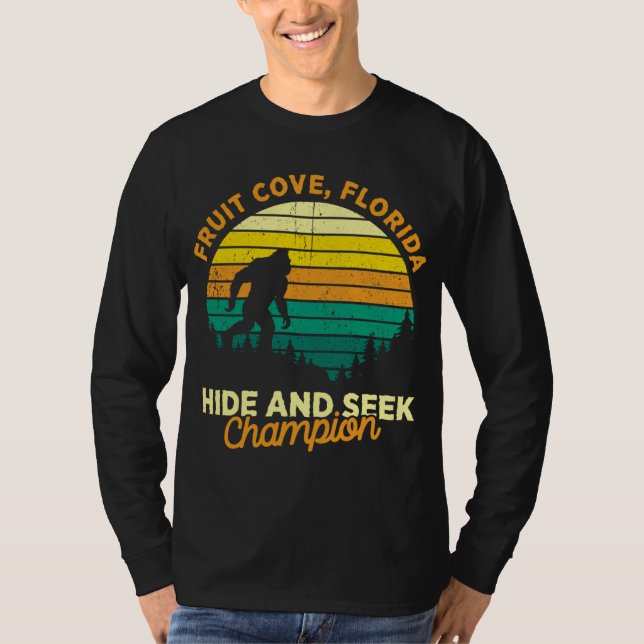 Camiseta Retro Fruit Cove, Florida Big foot Souvenir (Anverso)