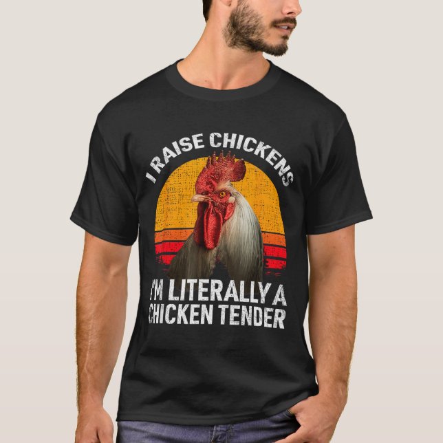 Camiseta Retro Funny Chicken Lover Gift – I Raise Chickens  (Anverso)