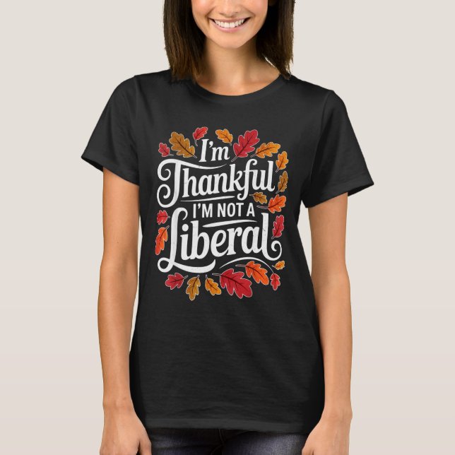 Camiseta Retro Funny Fall Thanksgiving I’m Thankful I’m Not (Anverso)