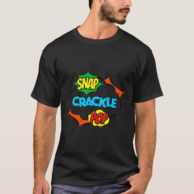 Camiseta Retro Funny Snap Crackle P Quote Relax Meme Game  (Anverso)