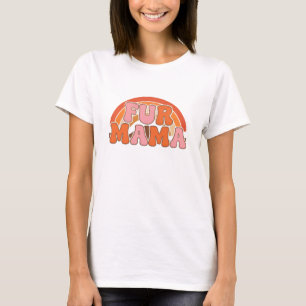 Camiseta Retro Fur Mama – Madre Petful Amor Vintag