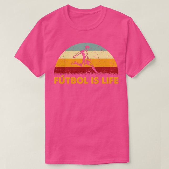 Camiseta Retro Futbol es remix de vida (Diseño del anverso)