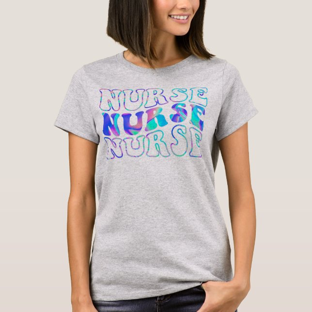Camiseta Retro Future Nurse Life For Registered Nurse (Anverso)