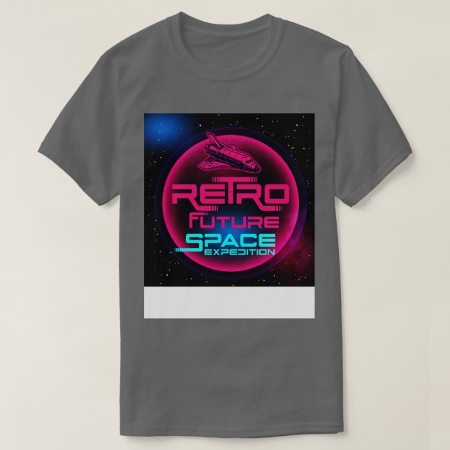 Camiseta Retro Future Space Corp (Diseño del anverso)