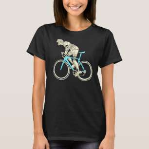 Camiseta Retro Futurismo Robot Ciclista Bicicleta Futurista