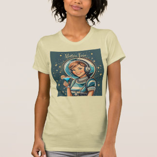 Camiseta Retro Futurista Chica Astro Tiempo de Martini
