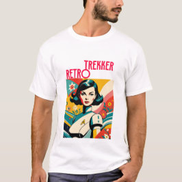 Camiseta Retro-Futuristic Explorer Trekker