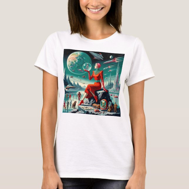 Camiseta Retro Futuristic Illustration (Anverso)