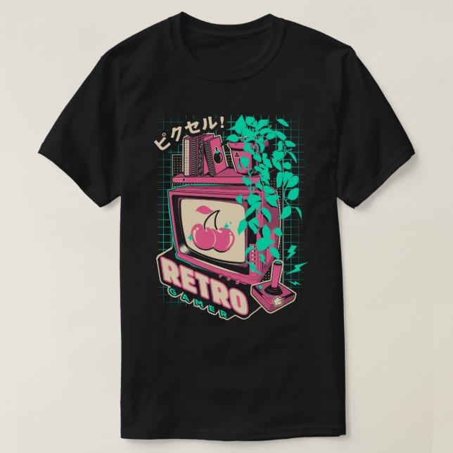 Camiseta Retro Gamer (Diseño del anverso)