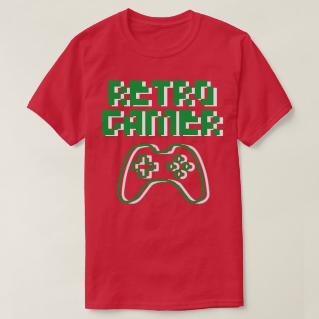 Camiseta Retro Gamer (Diseño del anverso)