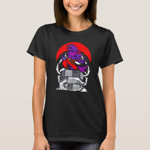 Camiseta Retro Gamer 8 bit Werewolf Howling Moon Wolf Man V