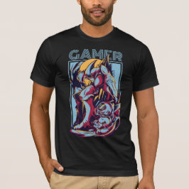 Camiseta Retro Gamer Alien Monster Vintage Arcade Graphic
