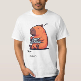 Camiseta Retro Gamer Capybara T-Shirt – Old School Vibes