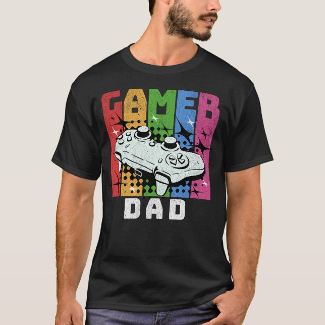 Camiseta Retro Gamer Dad (Anverso)
