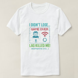 Camiseta Retro Gamer «La Latencia Me Mató»