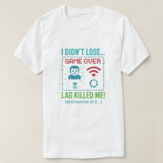 Camiseta Retro Gamer «La Latencia Me Mató»