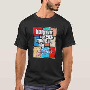 Camiseta Retro Gamer Nacido En Los Años 90 Hecho En Los 2
