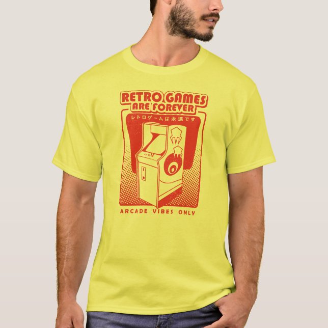 Camiseta Retro Games Are Forever (Anverso)