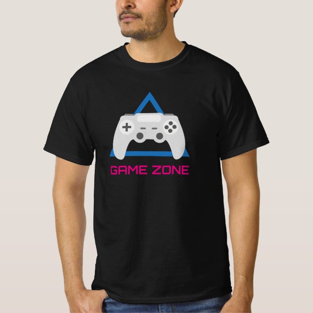 Camiseta Retro Gaming Controller Neon (Anverso)