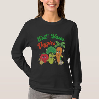 Camiseta Retro Gardening  Vegetables Saying Happy Farmer