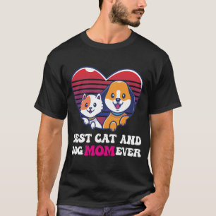 Camiseta Retro Gato Perro Mamá Gato Mamá Furmama C