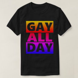 Camiseta Retro Gay All Day