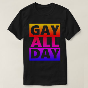 Camiseta Retro Gay All Day