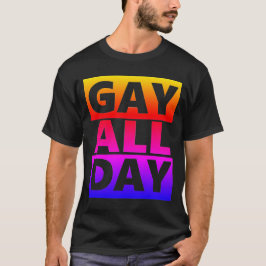Camiseta Retro Gay All Day