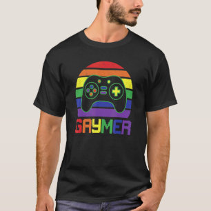 Camiseta Retro Gaymer Gamer apoya el Orgullo Gay Lgbt Gamin