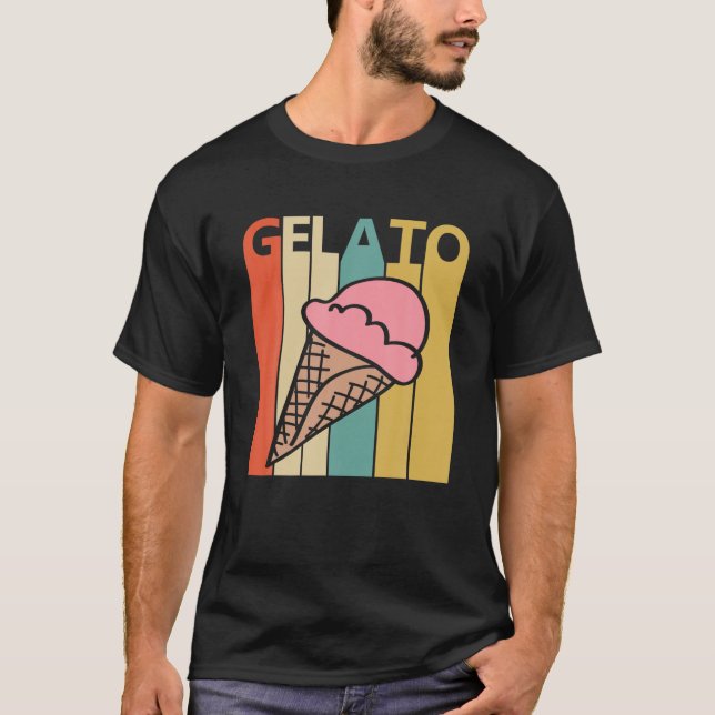 Camiseta retro Gelato vintage (Anverso)