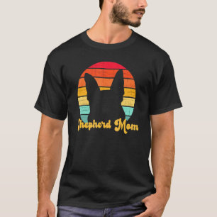 Camiseta Retro German Shepherd Shepherd Mom For Women