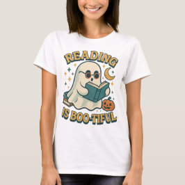 Camiseta Retro Ghost Reading Books • Retro halloween shirt
