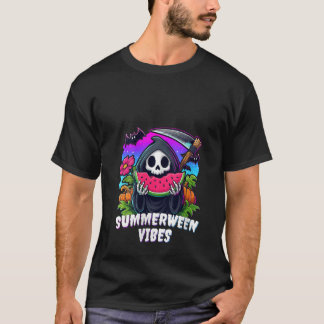 Camiseta Retro Ghost Summerween Vibes Watermelon Spo