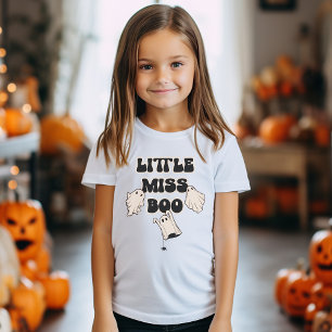 Camiseta Retro Ghosts Pequeña Miss Boo Halloween