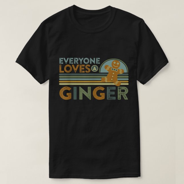 Camiseta Retro Gingerbread Cookie Holiday Design (Diseño del anverso)