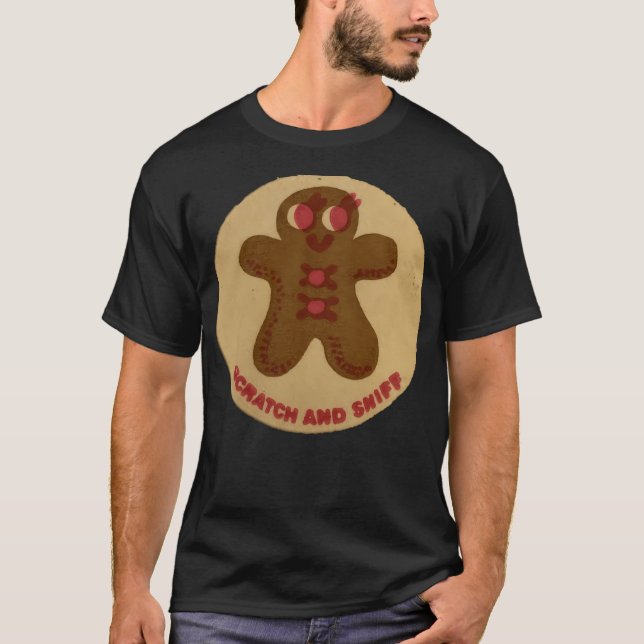 Camiseta Retro Gingerbread Man Scratch Y Sniff (Anverso)