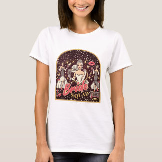 Camiseta Retro Glam Bride Squad Tee