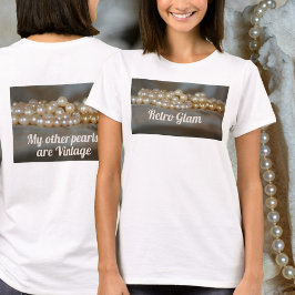 Camiseta Retro Glam Pearls