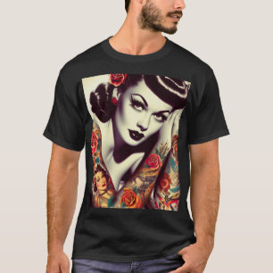 Camiseta Retro Glam Pin-up