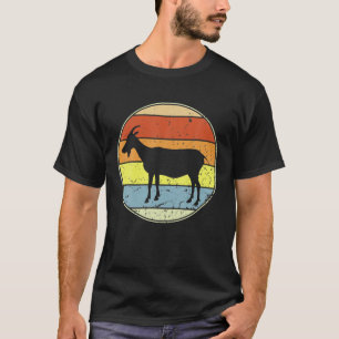 Camiseta Retro Goat Vintage Goat Silhouette Farm Animal Lov