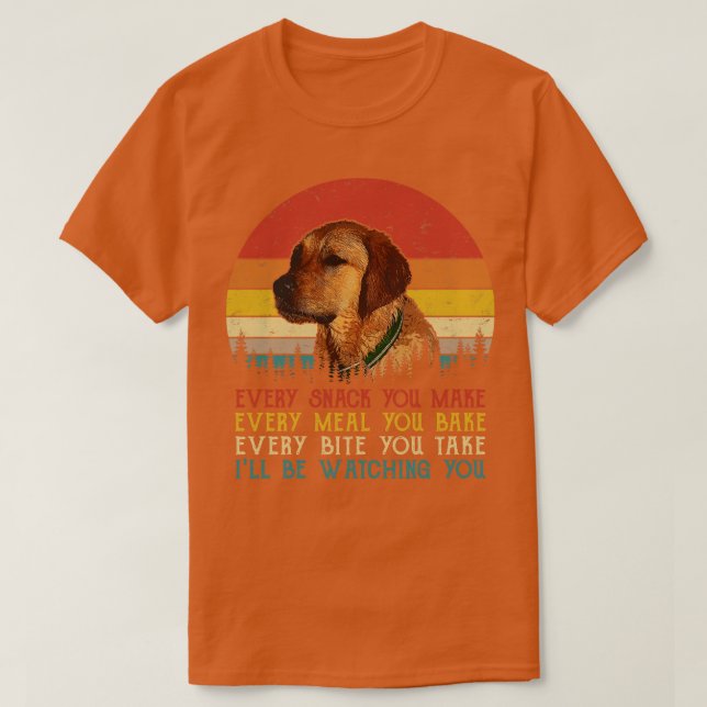 Camiseta Retro Goldador Cada Snack Que Se Hace Cada Comida (Diseño del anverso)